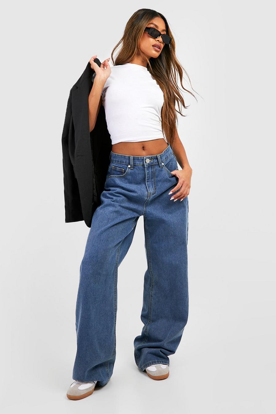 High Waisted Flared Jeans | boohoo USA High Waisted Flared Jeans | boohoo USA